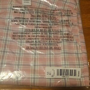 Pink and White Plaid Fabric